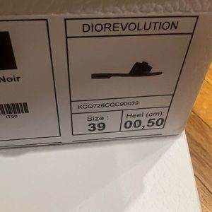 Dior evolution black sandal